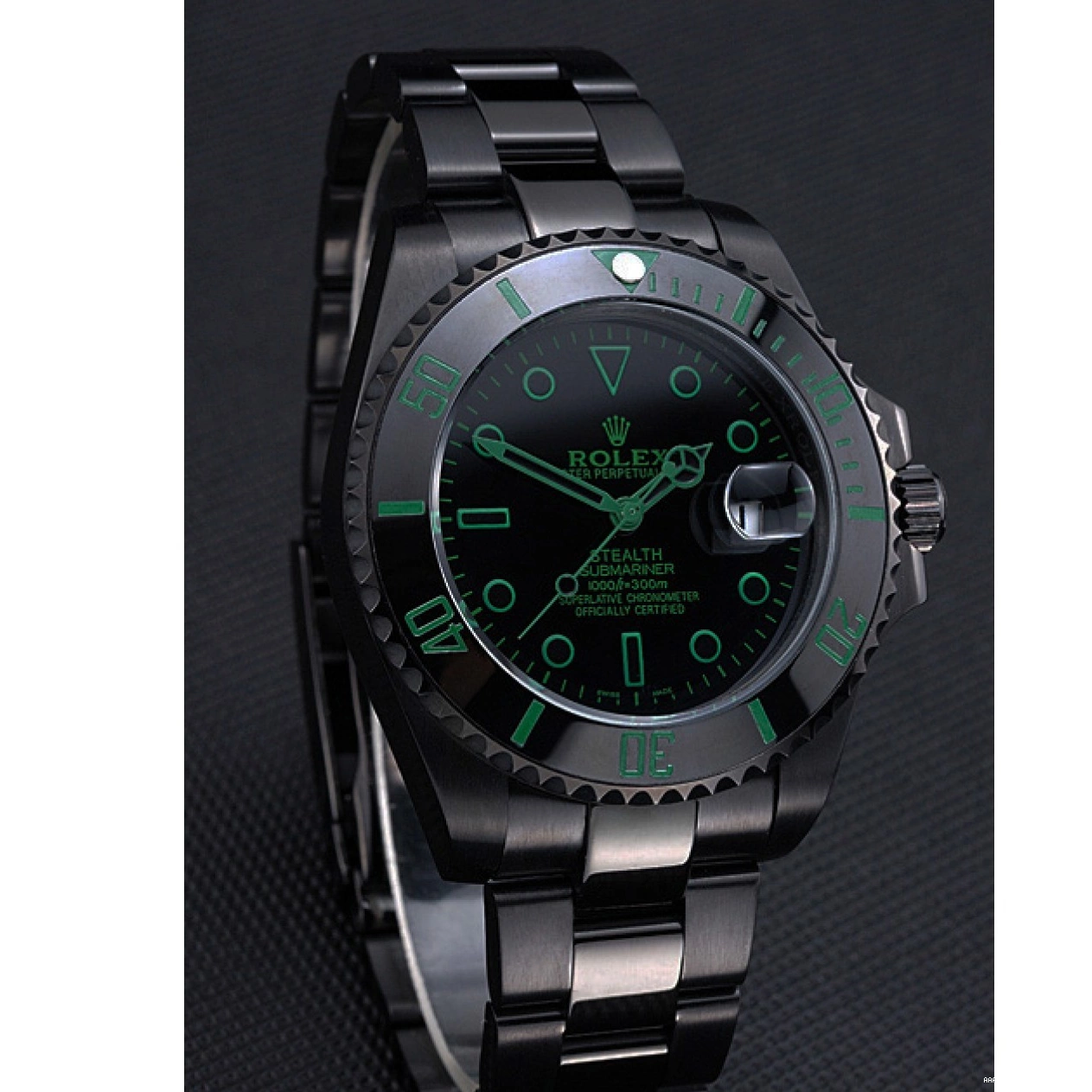 Aaa replica watch Submariner Ceramic Rolex 622007 Black Stealth 0731